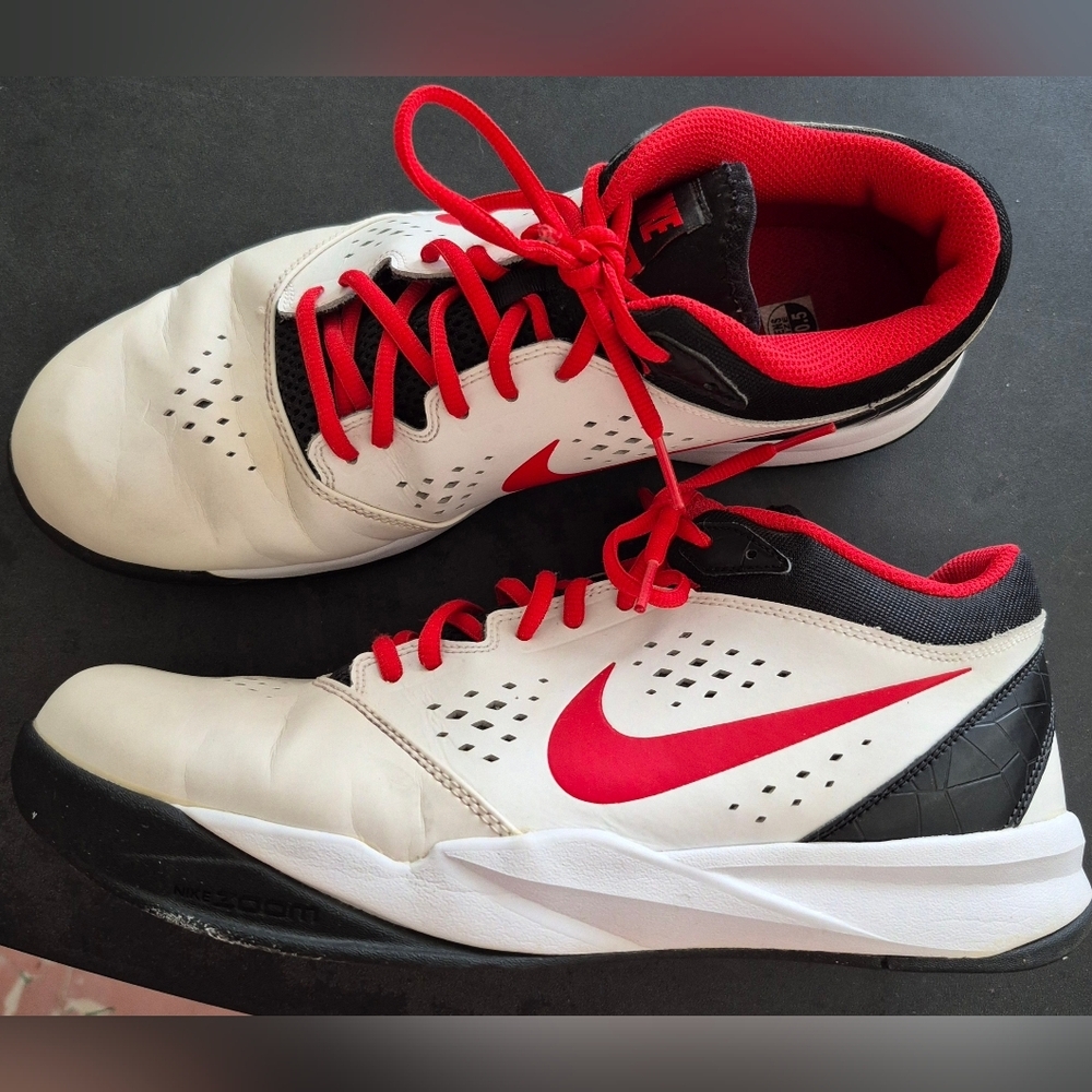 Nike Men's Zoom Attero Basketball Shoes 555036-101 Size 10.5